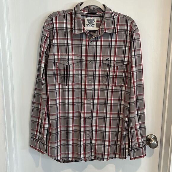 Wrangler Men’s XL Western rodeo cowboy button down long sleeved shirt - Picture 12 of 15